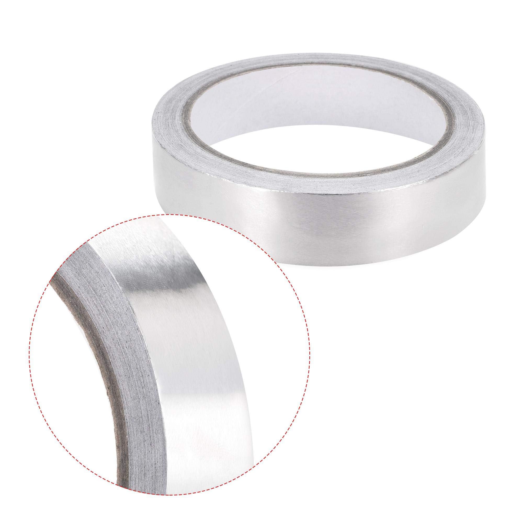 TA-VIGOR 20mm Aluminium Foil Tape Single Sided Conductive, High Temperature HVAC Duct Tape for Sealing & Patching, Conductive - Image 3