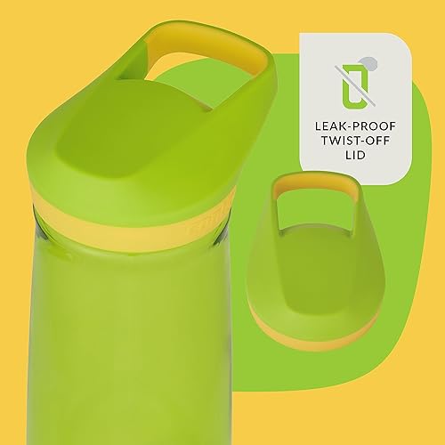 Miniatura 2 de Contigo Botella de agua Micah para niños con tapa a prueba de fugas, 20 onzas, limapiña