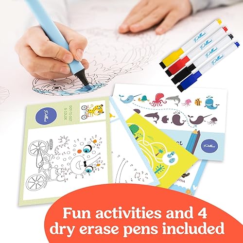 Miniatura 7 de PILLANI Bandeja de viaje para niños para el coche - Bandeja para asiento de coche para niños, artículos imprescindibles para viajes por carretera