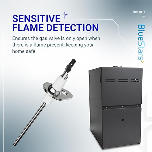 Miniatura 9 de BlueStars Actualizado Pieza de repuesto para sensor de llama ultra duradero 0130F00010, ajuste exacto para hornos Goodman Amana, reemplaza a