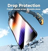 Vista 5 de MAGIC JOHN Paquete de 2 protectores de pantalla para iPhone SE 3/SE 2 (edición 2022/2020), vidrio templado para iPhone 7/8/6, eliminación automática