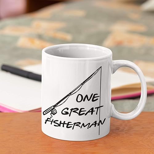 Miniatura 5 de 1 One Great Fisherman, Best Catch of His Life - Tazas de café para parejas, tazas de pesca
