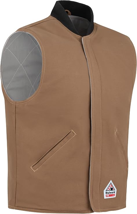 Bulwark mens Brown Duck Vest Jacket Liner