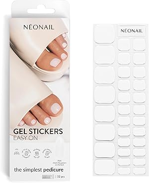 NÉONAIL Nagelfolie UV Härtend - Gel Stickers Easy On - UV Gel Strips - Fingernägel zum Aufkleben - Nagelsticker - Nagellackstreifen - Nagelaufkleber - Aufkleber Nägel - P04