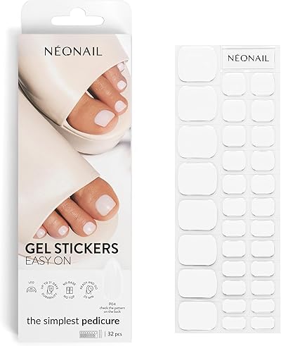 NÉONAIL Nagelfolie UV Härtend - Gel Stickers Easy On - UV Gel Strips - Fingernägel zum Aufkleben - Nagelsticker - Nagellackstreifen - Nagelaufkleber - Aufkleber Nägel - P04