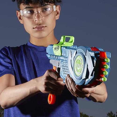 Vista 7 de Nerf Elite 2.0 Flipshots Flip-8 Blaster, barriles de dardos giratorios, capacidad de 8 dardos, 8 dardos de élite, lanzadores de espuma de juguete