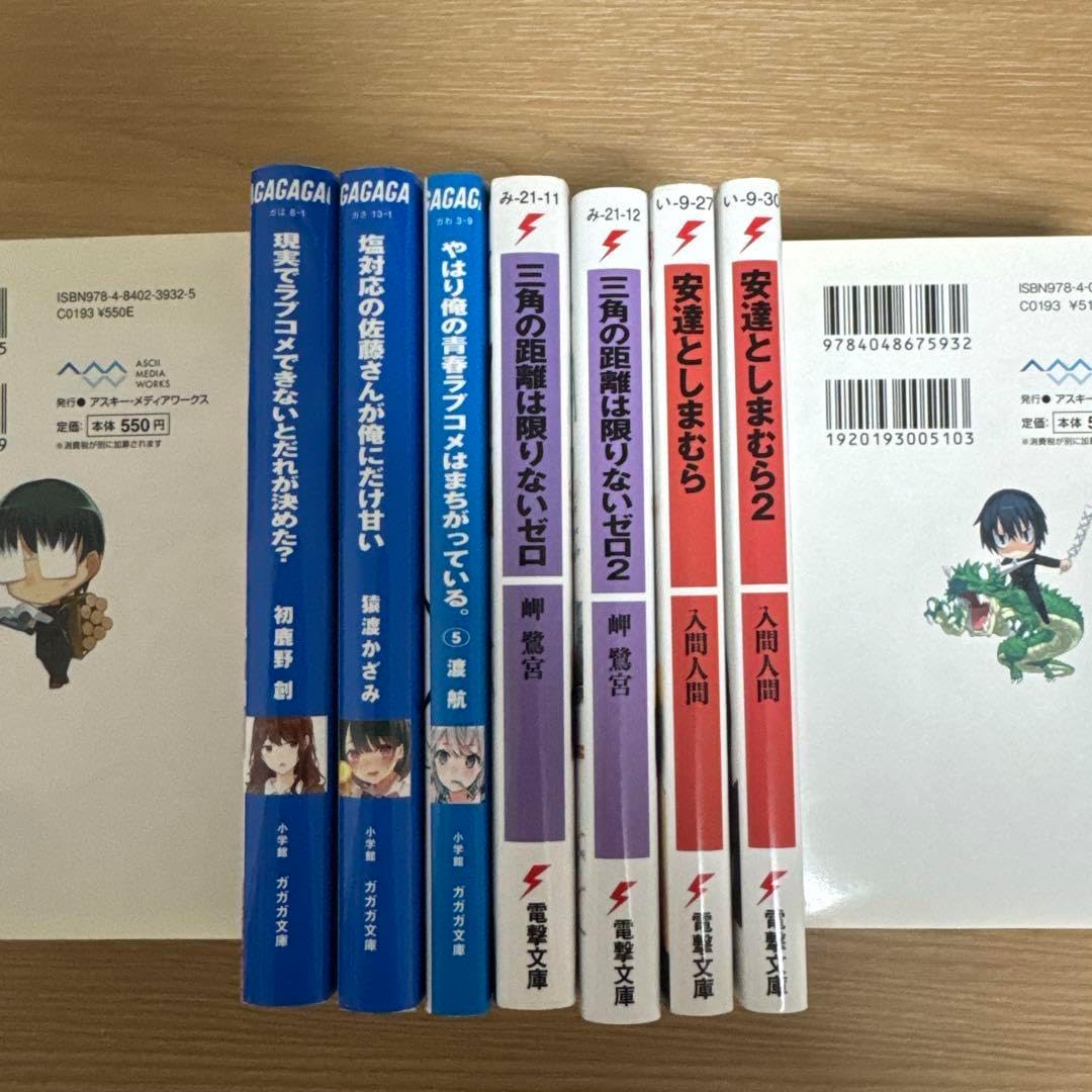 ラノベまとめ売り や単出の可