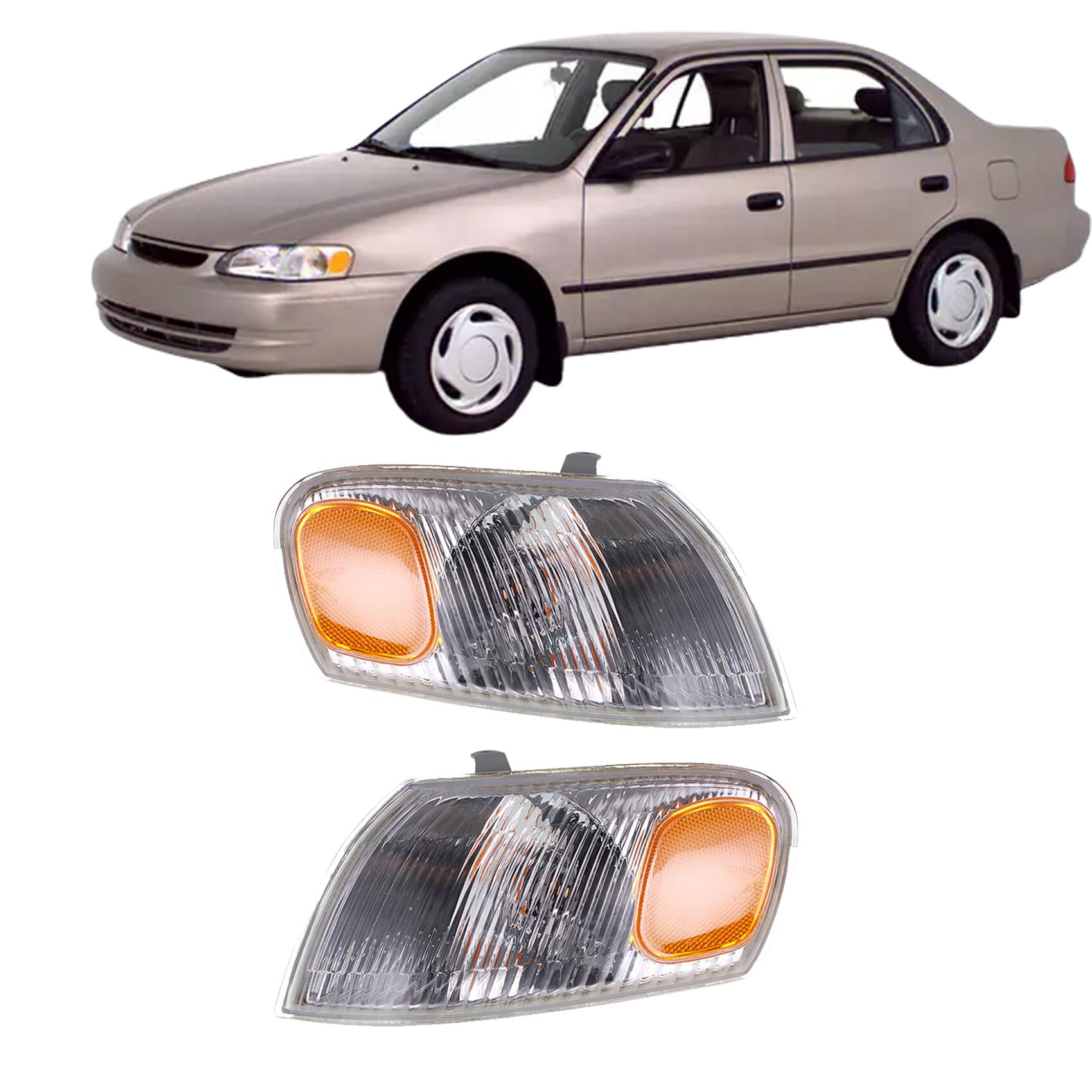 Amazon.com: labwork Driver and Passenger Side Turn Signal Lights
