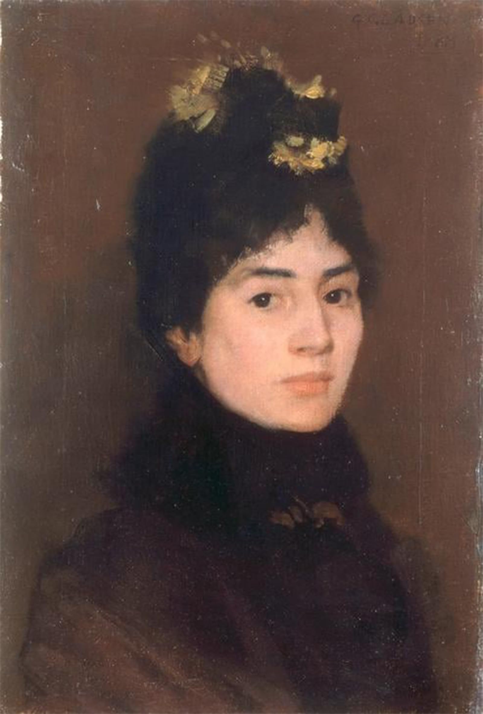 ARTXLXXBN Famous Prints Artwork Pictures Poster Painting Art Portrait of Mrs Mark Fisher by George Clausen Artwork Landscape Pictures for Home Decor 60x90cm