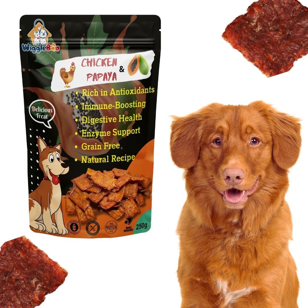 See full amazon price history chart for WiggleBoo Chicken & Papaya Dog Treat | Protein Rich | Fiber Rich | Crunchy Healthy Snacks (250 Grm) WiggleBoo Chicken & Papaya Dog Treat | Protein Rich | Fiber Rich | Crunchy Healthy Snacks (250 Grm) (B0C625X5SC) Amazon Price History, Amazon Price Tracker
