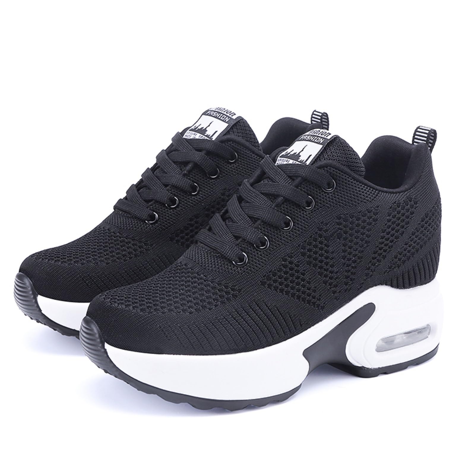 Zapatillas con Tacón de Cuña para Mujer Zapatillas Deportivas Transpirables Zapatos Ligeros Invisibles para Aumentar Estatura