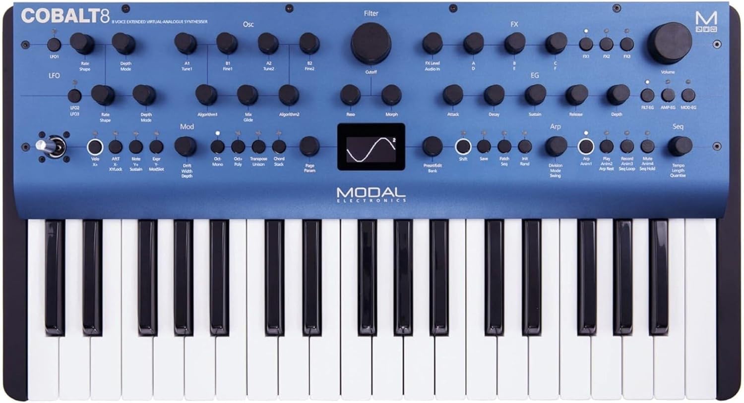 Modal Electronics COBALT8 37-Key 8 Voice Polyphonic Extended Virtual Analog Synthesizer