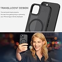 Vista 8 de BENTOBEN Funda magnética para iPhone 13 [compatible con Magsafe] Funda translúcida mate para iPhone 13, delgada y delgada, a prueba de golpes
