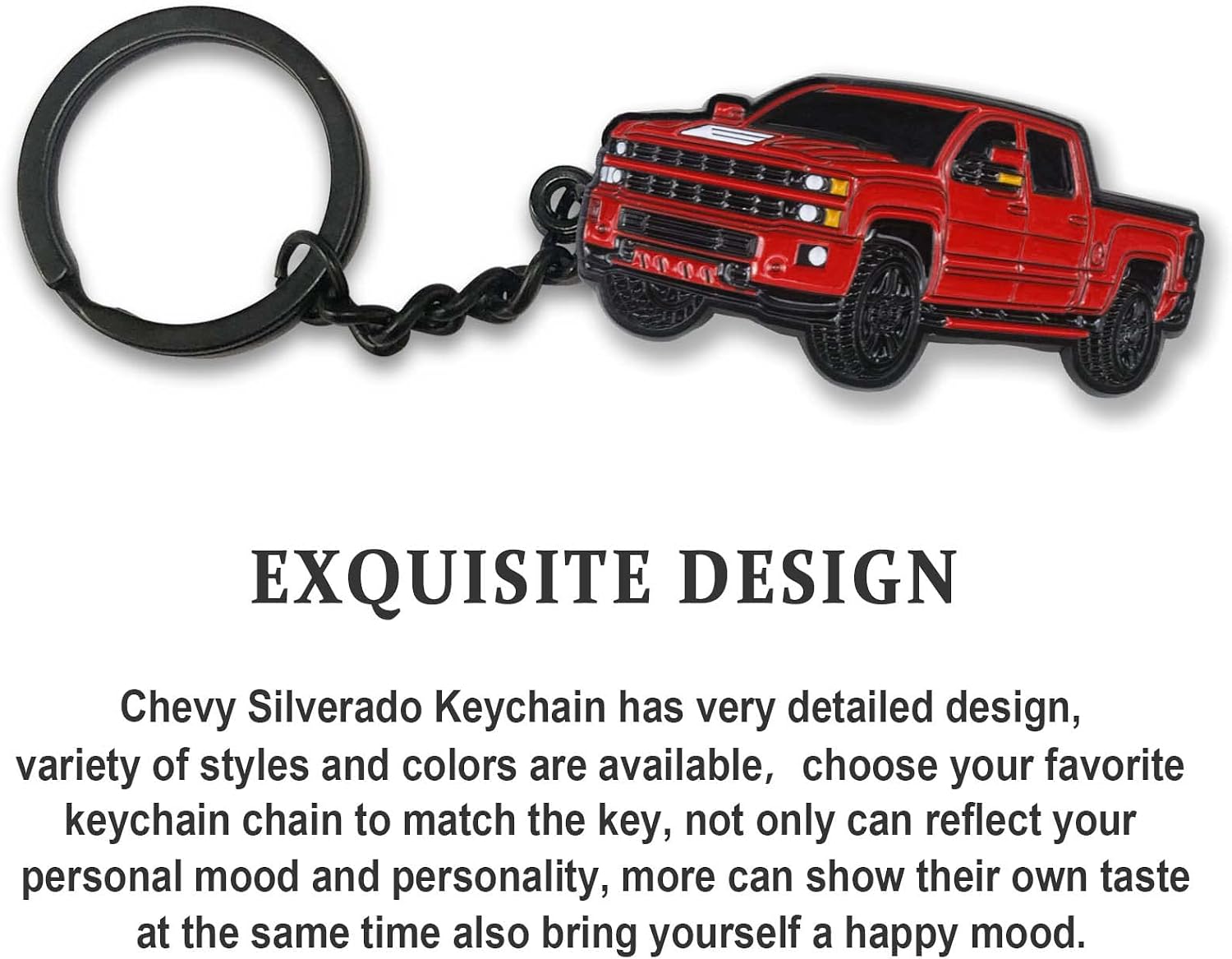 For Chevy Silverado Keychain，For Chevy Silverado Accessories 2015-2022 Toy Truck，metal Keychain image 5