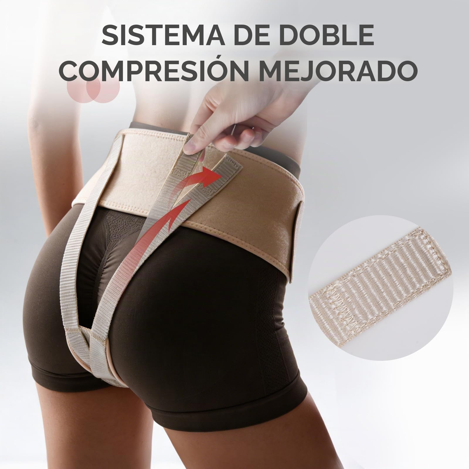 Faja de sujeción pélvica Faja de sujeción uterina Faja femenina para incontinencia urinaria, prolapso posparto y prolapso uterino