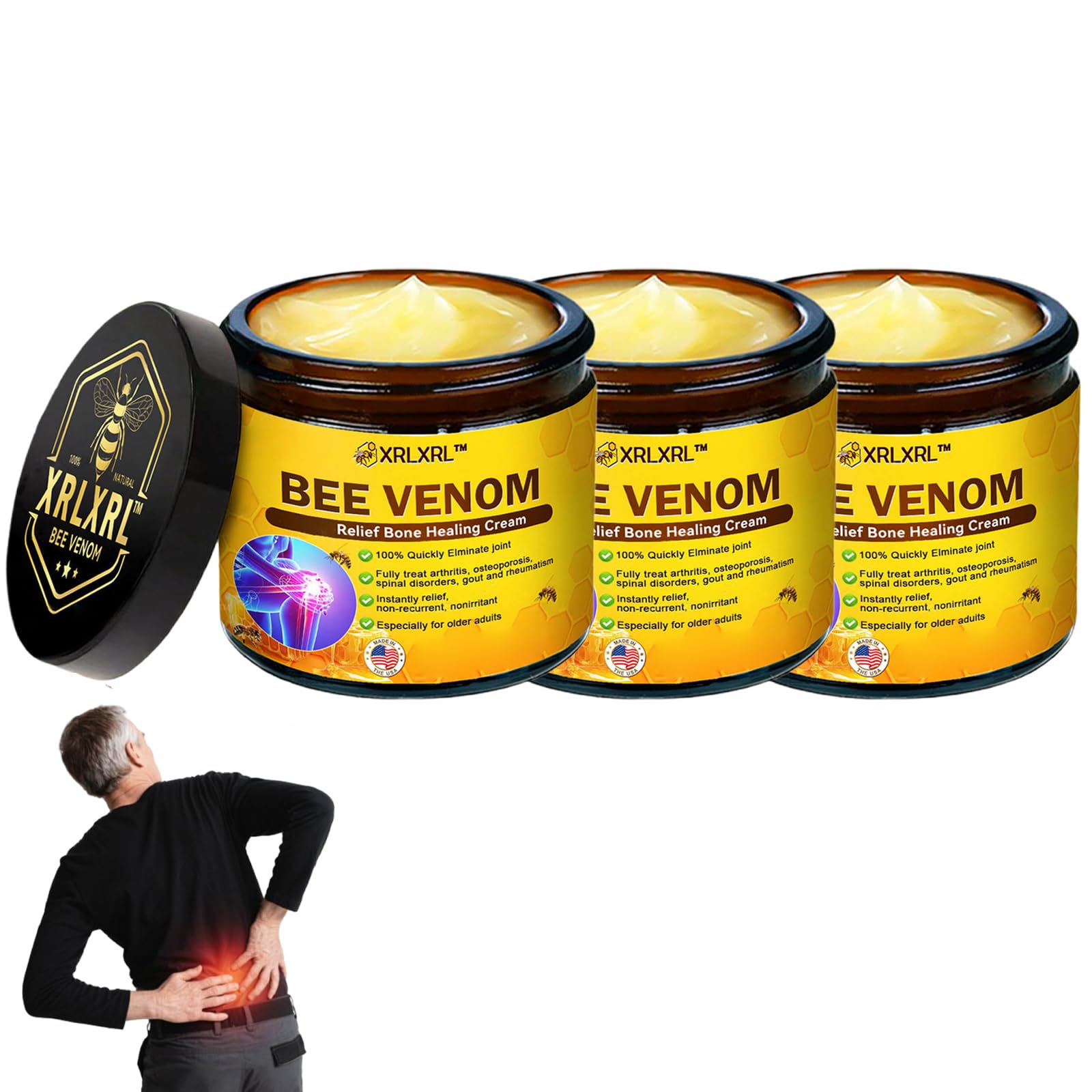 XRLXRL Bee Venom Relief Bone Healing Cream