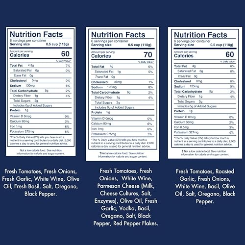 Miniatura 8 de Juego de regalo gourmet Keto y paquete de cuidado de Yo Mama's Foods  Incluye (1) salsa marinara (1) tomate albahaca y  (1) ajo asado  Bajo en