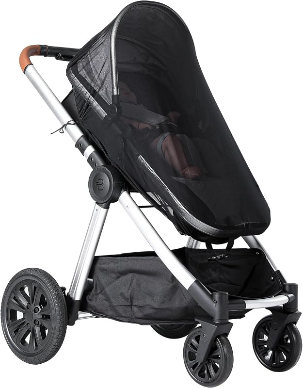 Stroller Mesh Shade Stroller Net Cover Baby Car Seat Carrier Shade-Ventilated and See Through Mesh