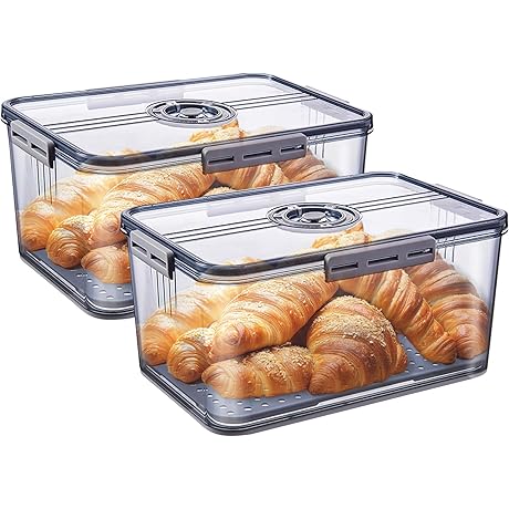 Airtight Bread Storage Container with Time Recording