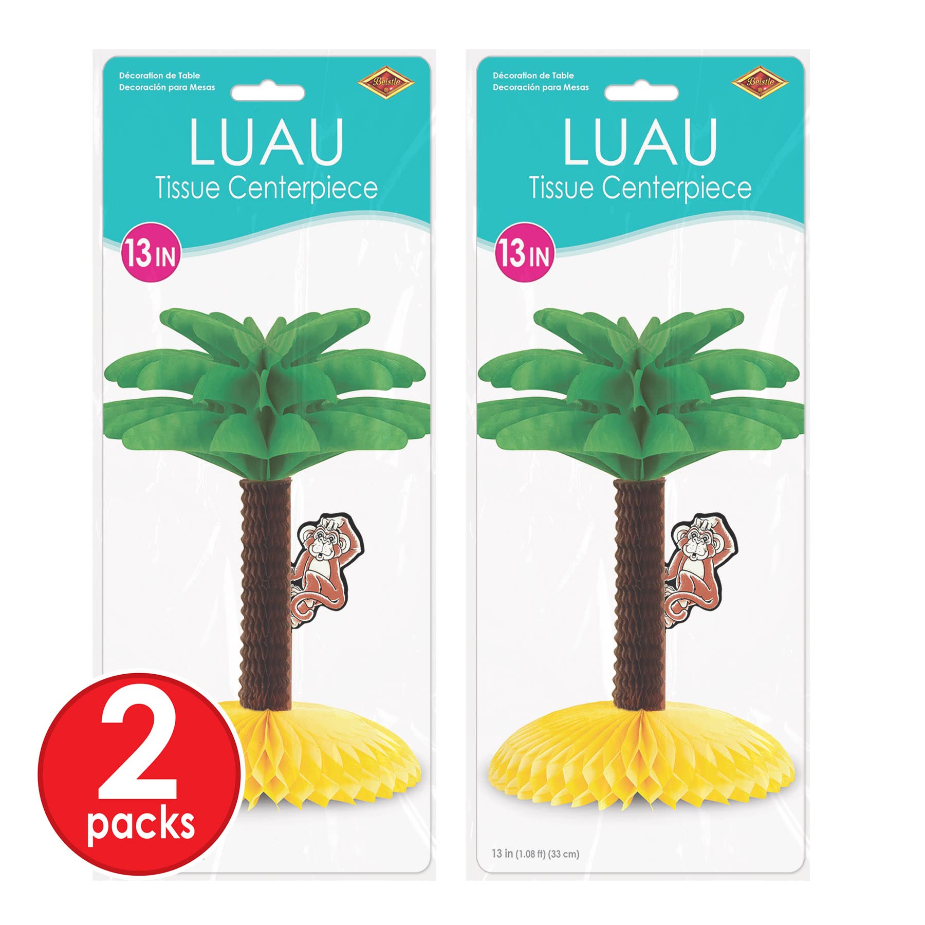8 Pezzi di Decorazioni per Riunioni Luau Centrotavola A D'Ape