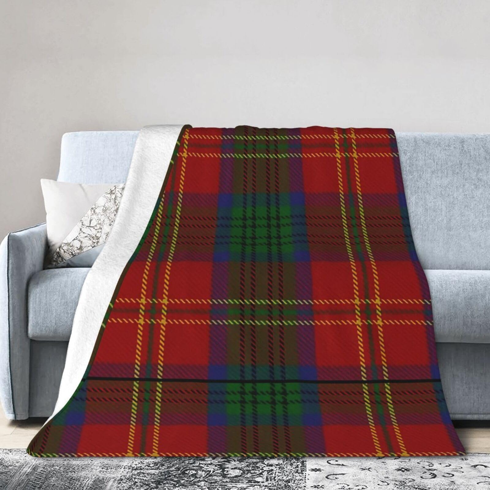 ERTDFXCV Connolly Clan Surname Last Name Scottish Tartan Blanket 50"x40"