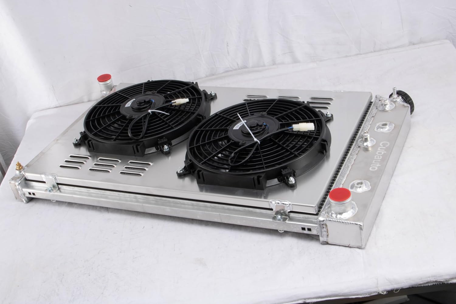 CU161 Full Aluminum Radiator For 68-87 Chevy Chevelle Impala El Camino Caprice Pontiac Buick Cadillac 3 Row Radiador For 73-86 Chevy GMC C10 C20 C30 K10 K20 K30 Fans for motors and engines