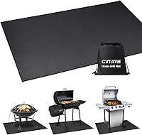 60x40 Inch Extra Large Fireproof Grill Mat - Protects Deck, Patio, Floors from Embers, Grease for Charcoal, Gas Grills, Smokers, Fireplaces