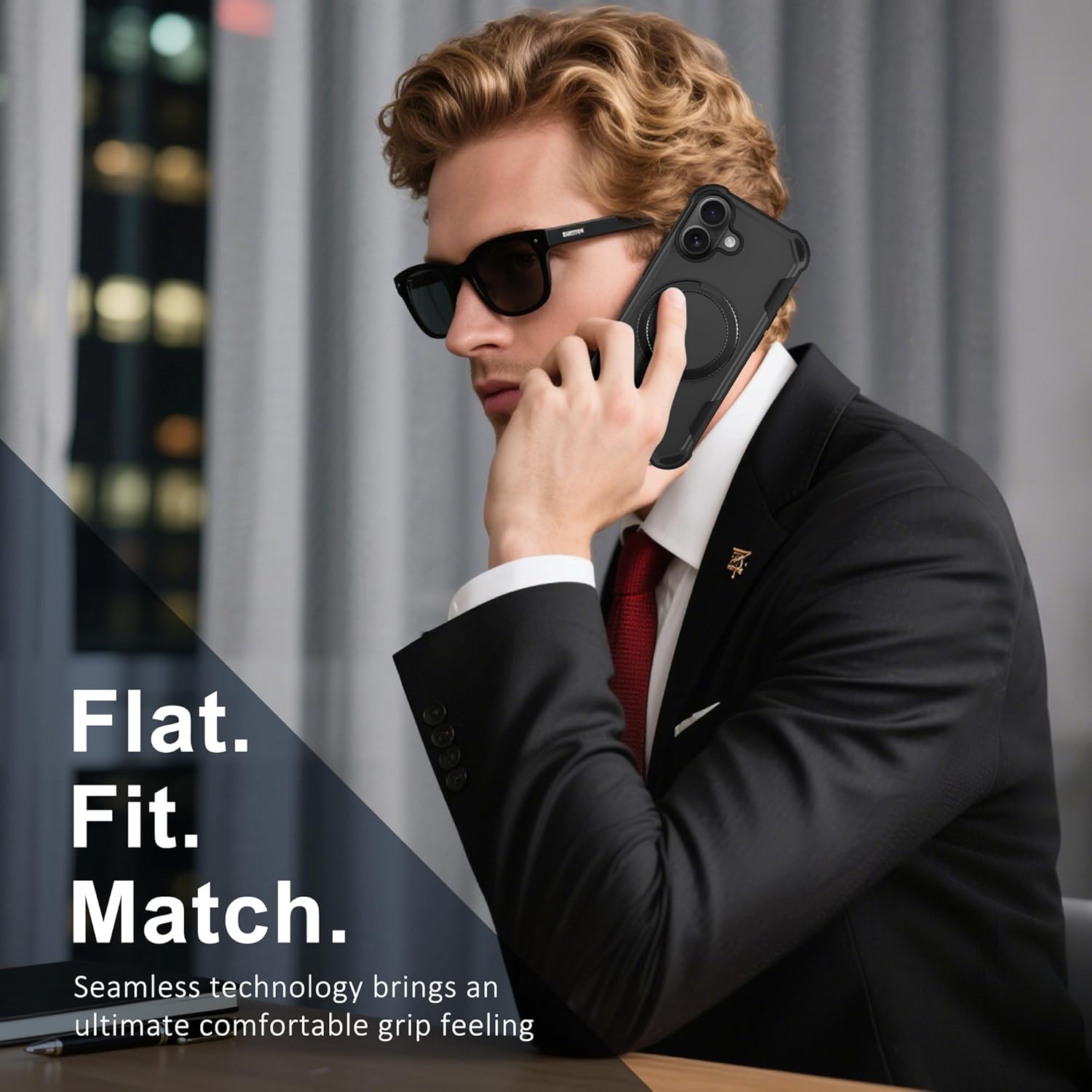 Fingic for iPhone 17 Case,iPhone 17 Belt Clip Holster Cases+for iPhone 1 7 Case Compatible with Mag-Safe