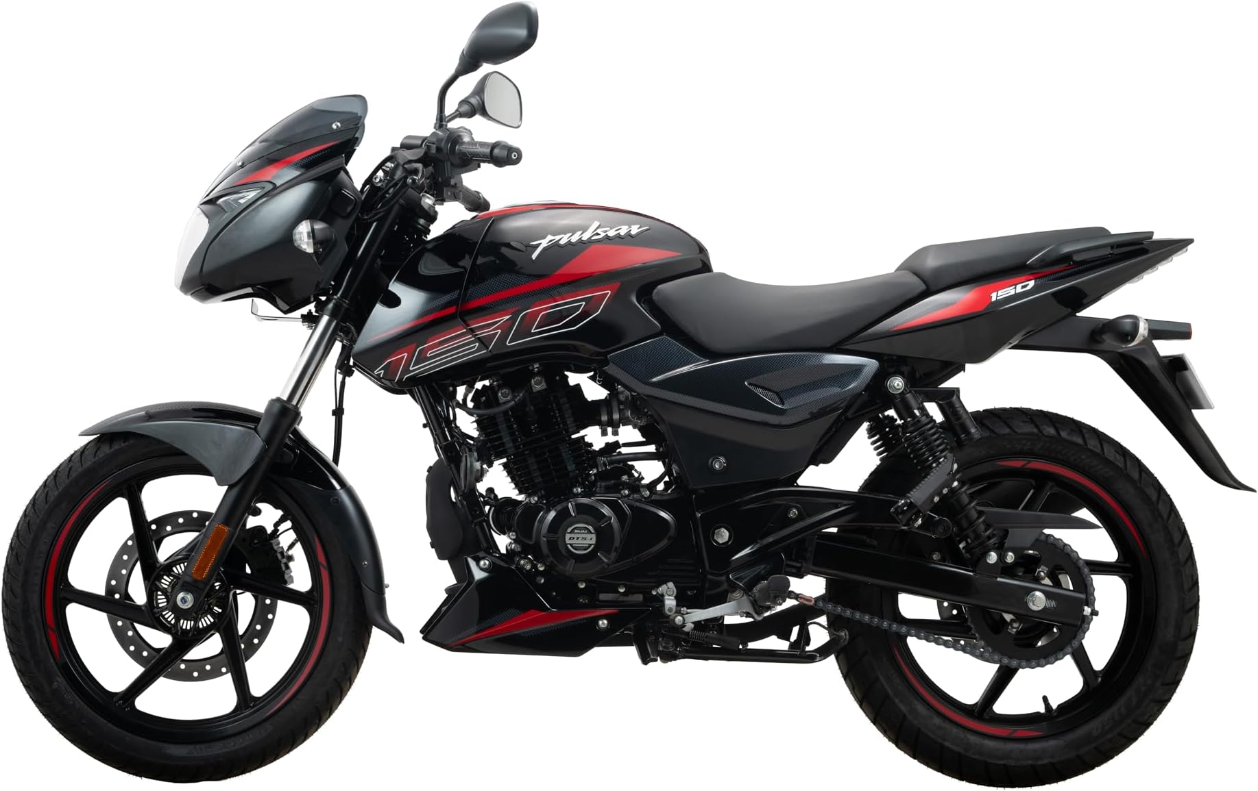 Bajaj Pulsar 150 Td Ug Motorcycle/Motorbike - Sparkle Black Red - Ex-Showroom
