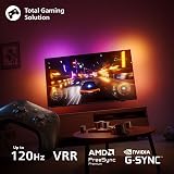 Philips Ambilight 65OLED760 4K OLED Smart TV - Écran 65 Pouces avec P5 AI Perfect Picture Engine Ultra HD, Titan OS, Dolby Vision et Atmos Sound - Compatible Alexa et Assistant Vocal Google - 8