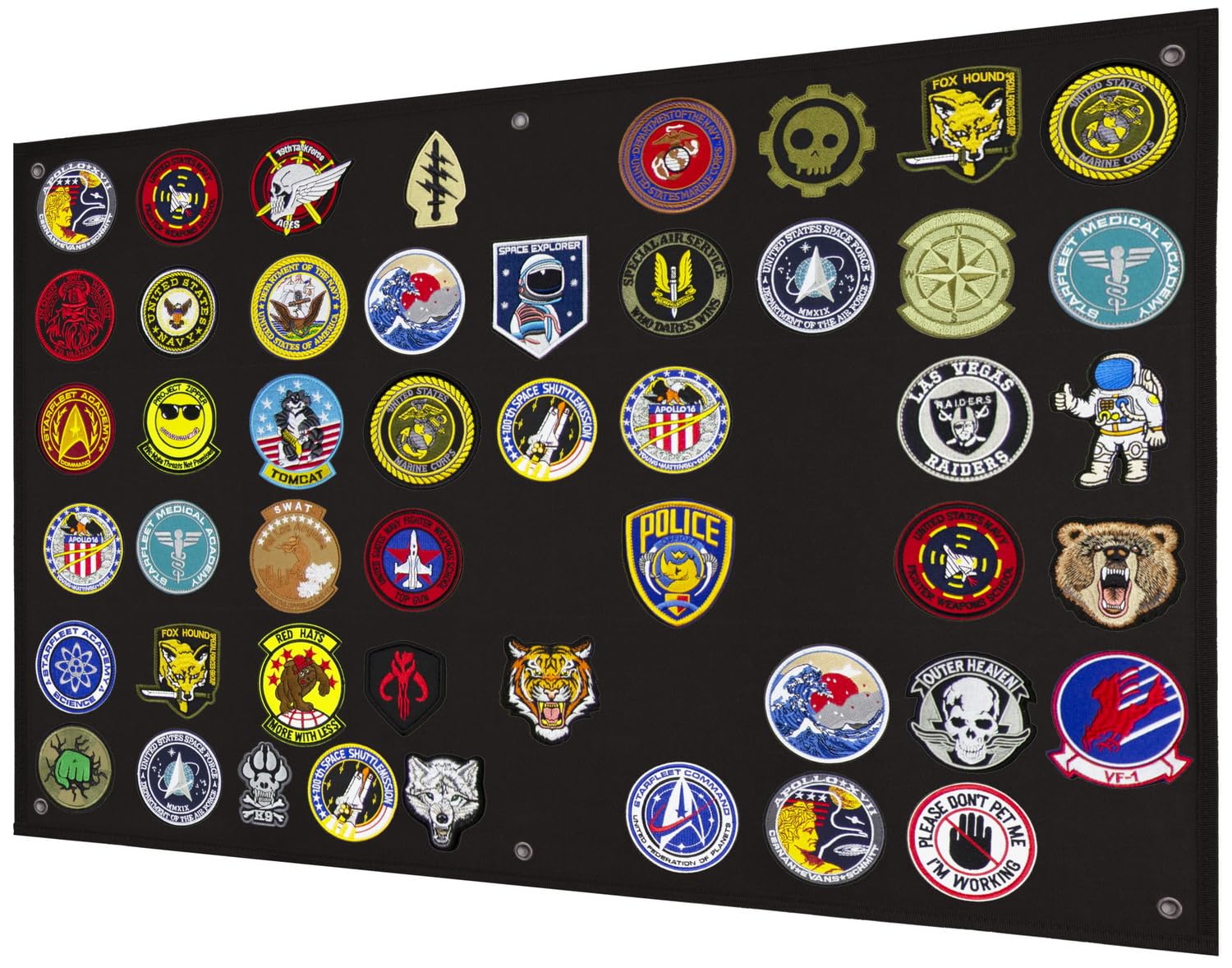 Panel de soporte de parche táctico para emblemas de moral del ejército militar, 24 x 36 pulgadas, no incluye parches