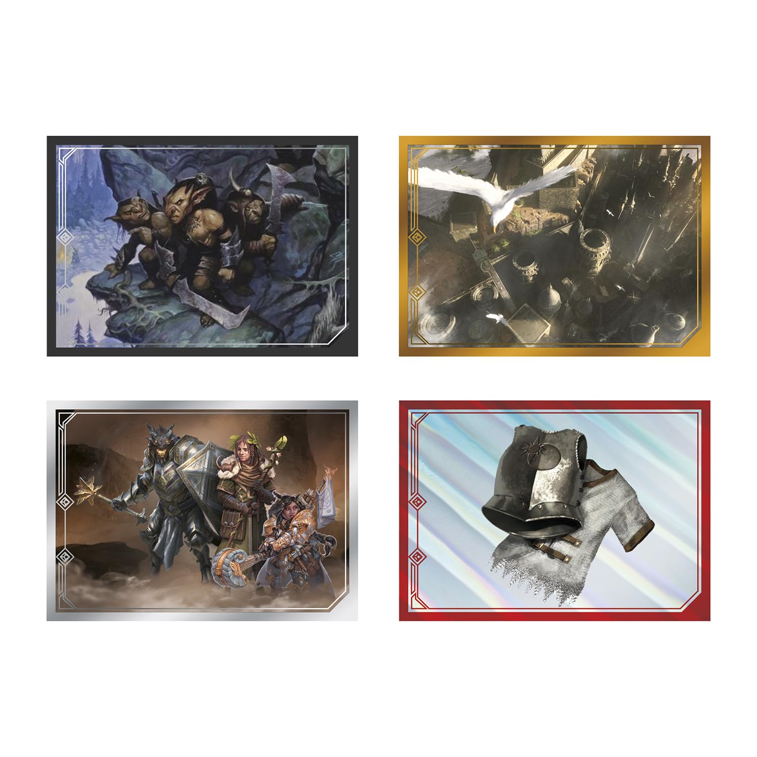 Panini - Dungeons and Dragons: Adesivi da collezione, 36 confezioni, Fantasy/Avventura, Carta, Viola, Adesivo, Indoor