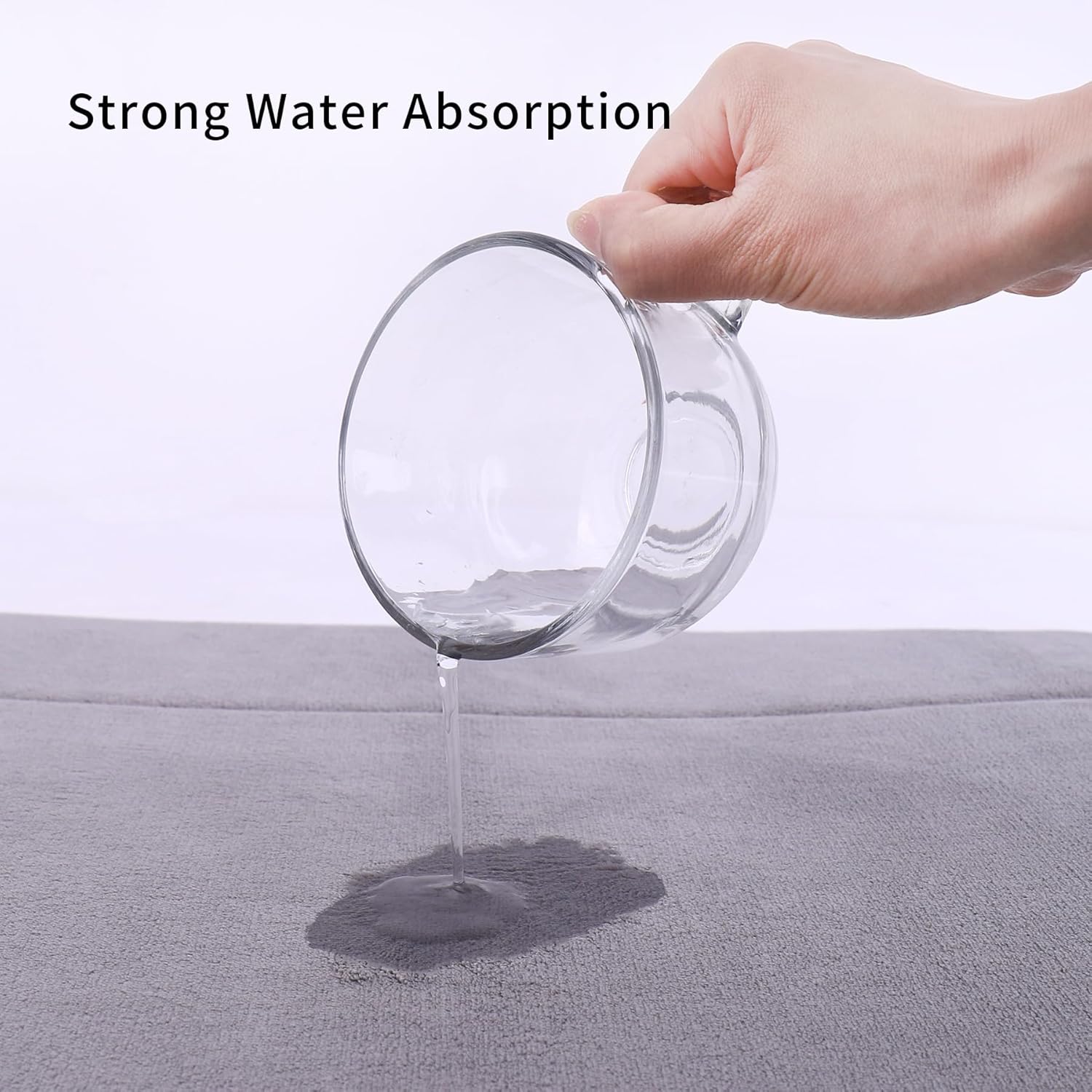 Soft Hallway Runner Rug,Washable Floor Rugs, Non Slip Memory Foam Rug,Super Water Absorption, Suitable for Bathroom Mat, Entrance,Kitchen, Living Room Decor(2x6ft Grey)