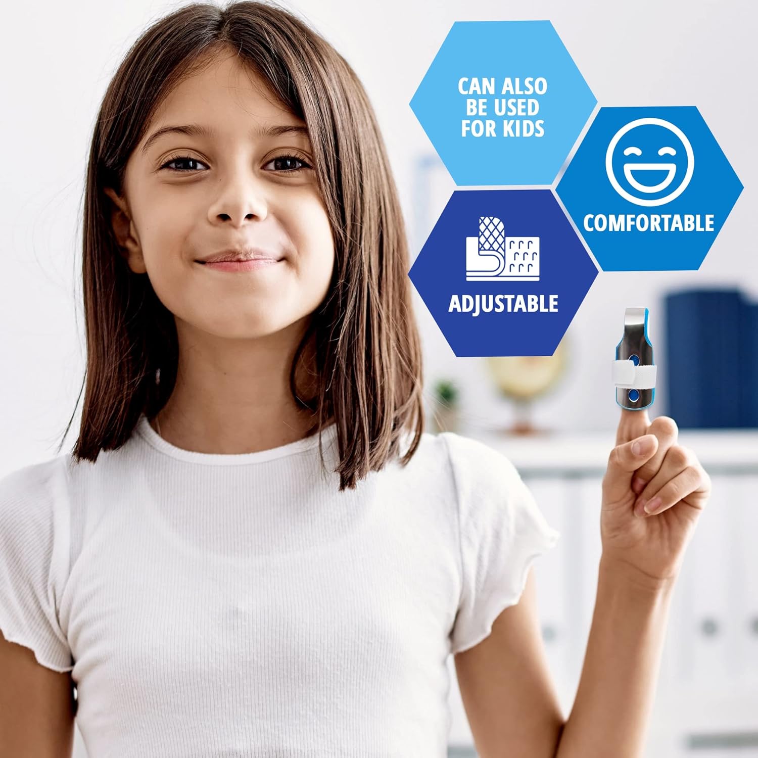 Medpride Xtra Support Finger Splints [3-Size Pack] - Comfortable Finger Braces For Injury Recovery & Pain-Relief- Finger & Knuckle Straighteners Fit Every Finger- Two Sided Finger Splint Immobilizer : Health & Household