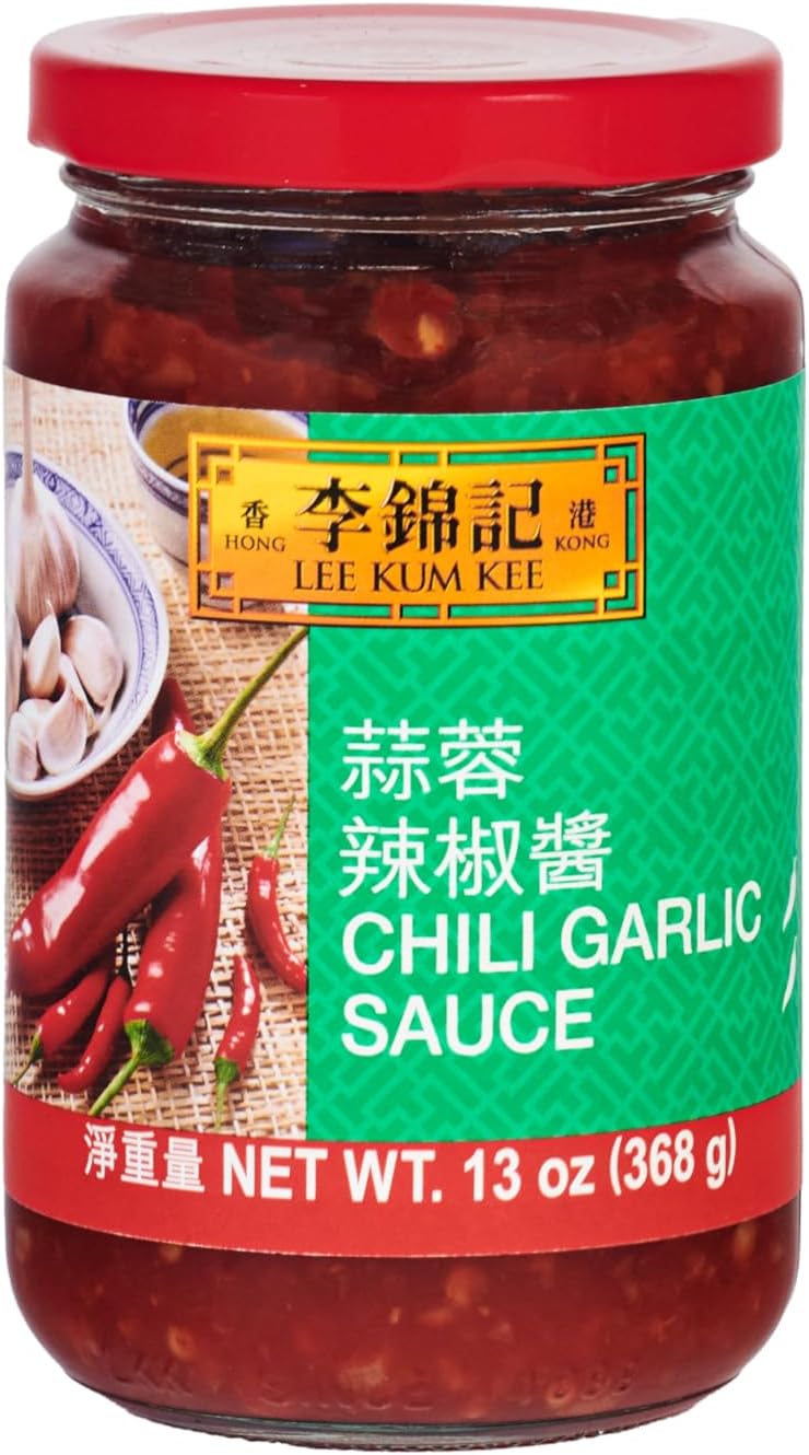 Lee Kum Kee Chili Garlic Sauce (13 oz - 1 Pack), Spicy, Garlicky & Savory Hot Sauce, Perfect for Marinades, Dipping, Stir-Frying, Seafood, Vegetables, Fried Rice, and Noodles