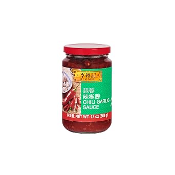 Lee Kum Kee Chili Garlic Sauce 13 oz - 1 Pack, Spicy, Garlicky & Savory Hot Sauce, Perfect for Marinades, Dipping, Stir-Frying, Seafood, Vegetables, Fried Rice, and Noodles