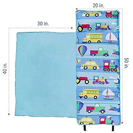 Wildkin Kids Microfiber Nap Mat - Soft Sleep Mat with Pillow, Ideal for School & Travel - On The Go