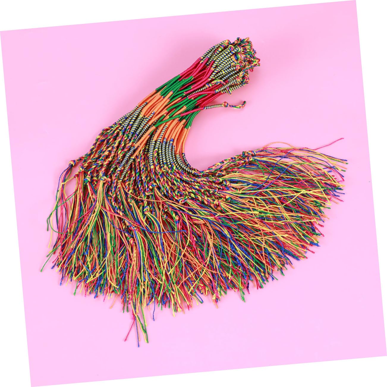 Toyvian 200 Piezas Trenzadas Azar Hechas a Mano Y Estilo Tobillo Pulseras Surtidas para Hilo Amistad Color