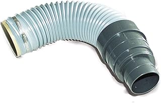 Green-Fast Dunstrohranschluss 50cm flexibel mit Schlauchklemme DIN 112 125 (DN-Reduzierstück 112-70/100)