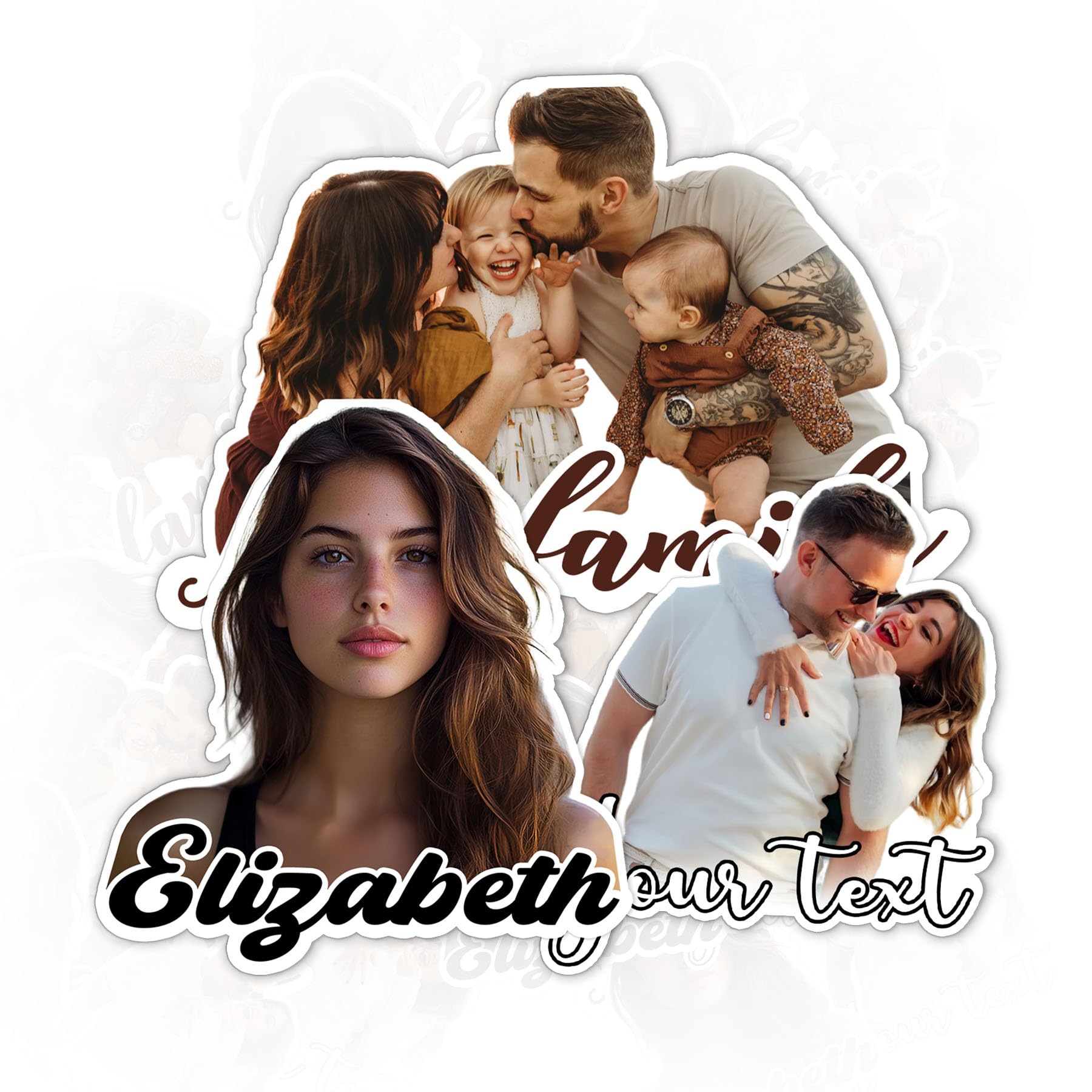 Custom Photo Sticker Personalized Stickers with Image Picture Customized Your Own Photo Waterproof Vinyl Sticker for Water Bottle Tumbler Phone Case