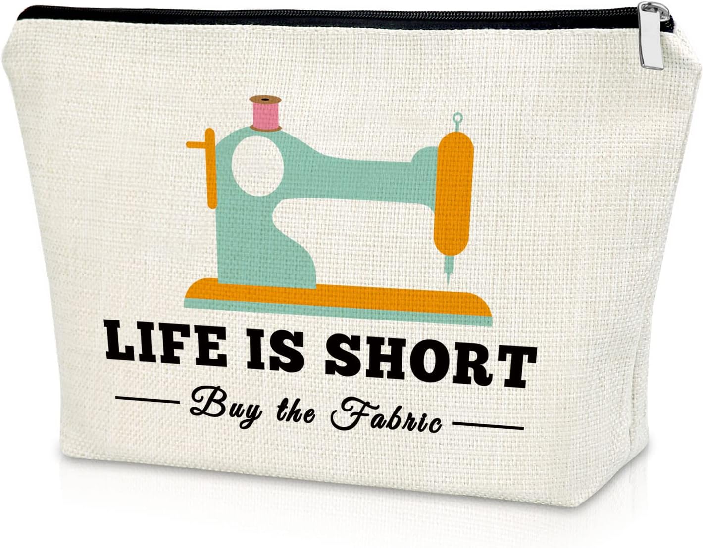 Sewing Lover's Makeup Bag Seamstress Gifts Cosmetic Travel Pouch for Women Christmas Thanksgiving Birthday Present