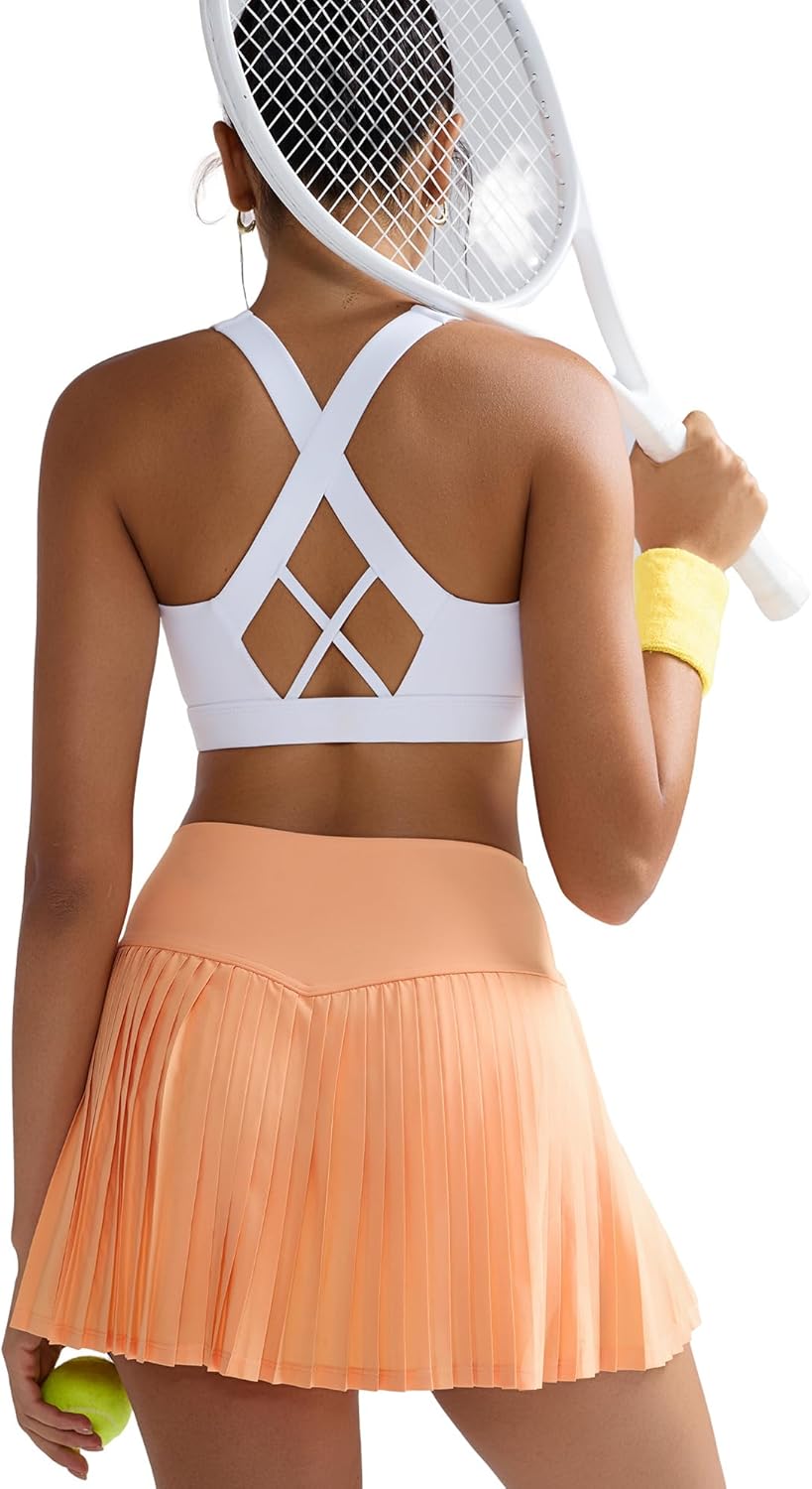 RUNNING GIRL Sports Bra for Women High Support,Molded Cup High Impact Sports Bras with Sewn in Pads - Image 3