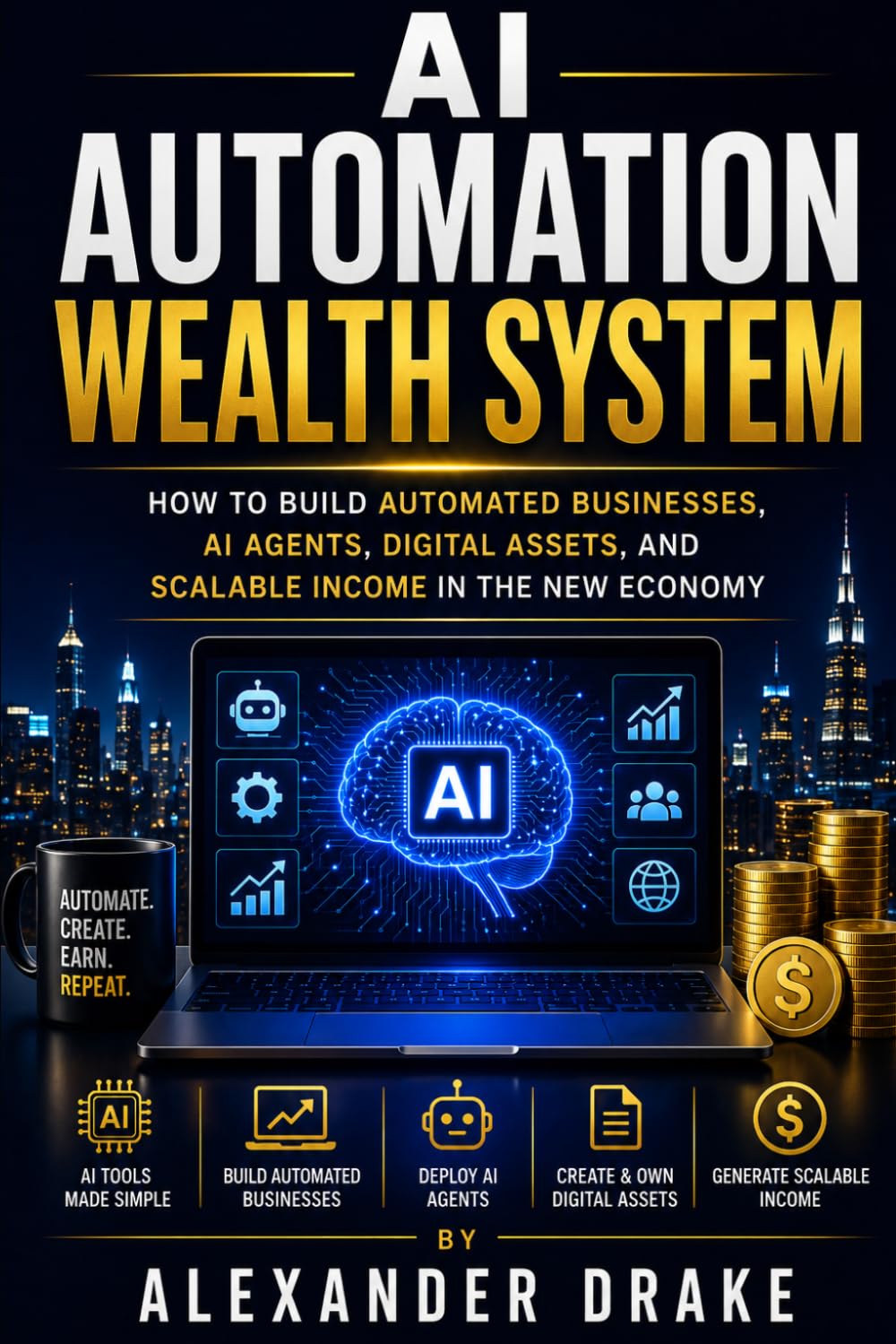 AI Automation Wealth System: How to Build Automated Businesses, AI Agents, Digital Assets, and Scalable Income in the New Economy