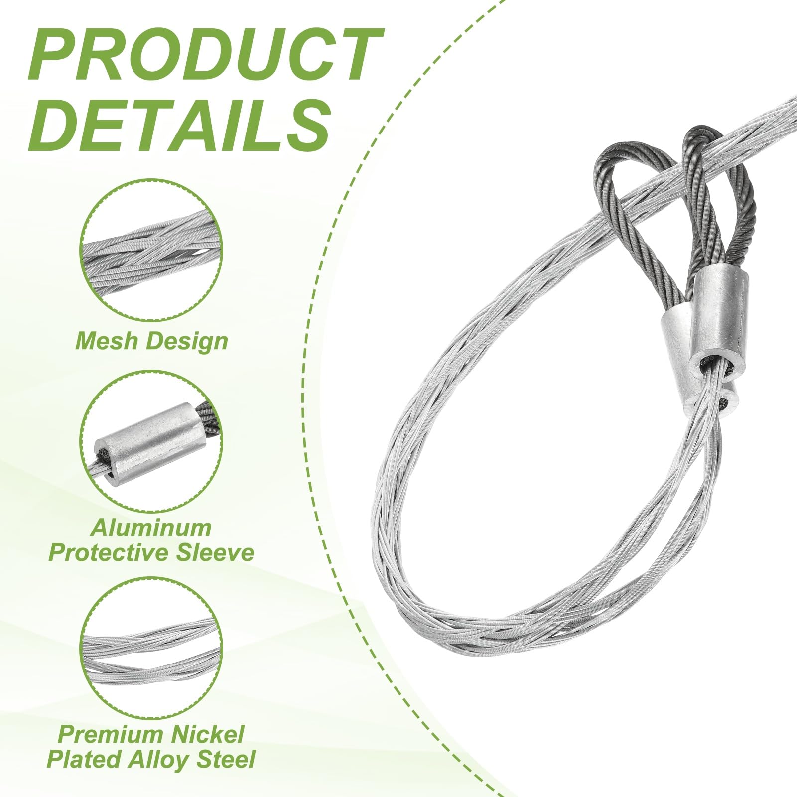 PATIKIL Cable Pulling Grip for 30-40mm (1.17"-1.56") OD Cord - Image 3