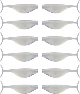 6th Sense Frequency Minnow 2.0" Crappie Soft Plastic – Subtle T-Tail Action – Designed with Josh Jones – 12 Pack Panfish Lure for Forward-Facing Sonar
