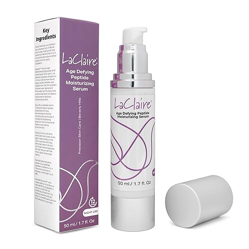 Suero Hidratante Péptido Antiedad, con Retinol, Vitamina C, Aloe Vera, Anti-Envejecimiento reduce las arrugas, Uso Nocturno - 1.7 fl oz