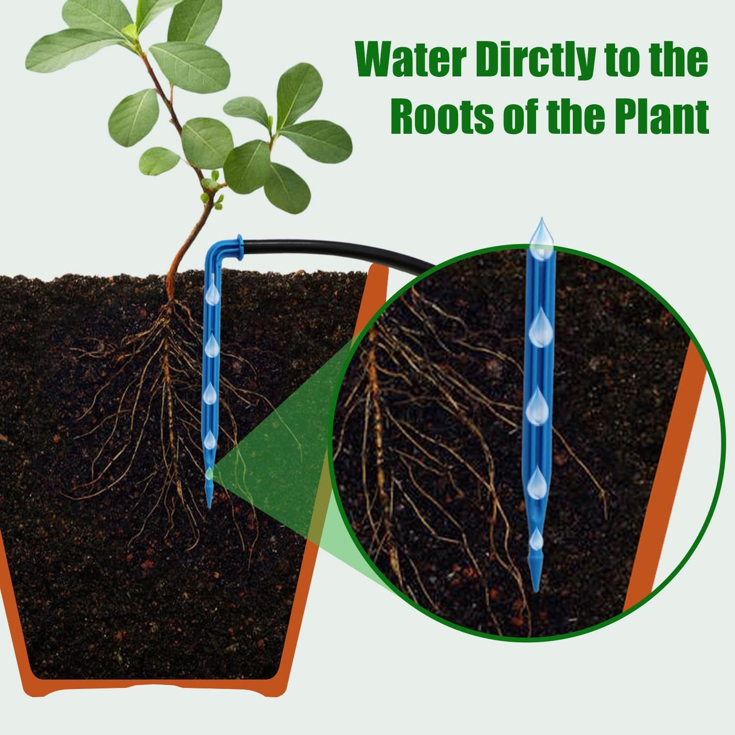 Solar Automatic Drip Irrigation Kit System, Solar Powered Auto Easy DIY Watering Device Supported Pots Plants, 12 Timing Modes with Anti-Siphoning Device (Supported 20-30 Pots, 12Timing Modes)