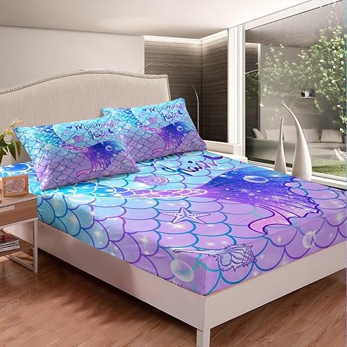 Vista 99 de Feelyou Juego de sábanas espaciales para niños, juego de ropa de cama de galaxia para niños y niñas, sábanas de planeta del universo, 1 sábana