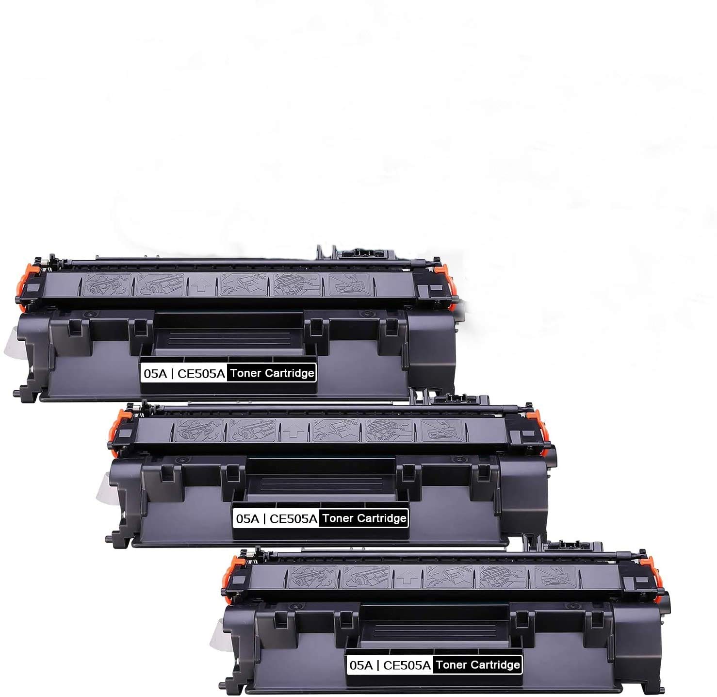 VICLABSCompatible CE505A Toner Cartridges Replacement for HP CE505A 05A Toner Cartridge for HP Laserjet P2035 P2035n P2050 P2055 P2055d P2055dn P2055x Pro 400 m401n m401dne m401dw M425dn M425dw,3 PK