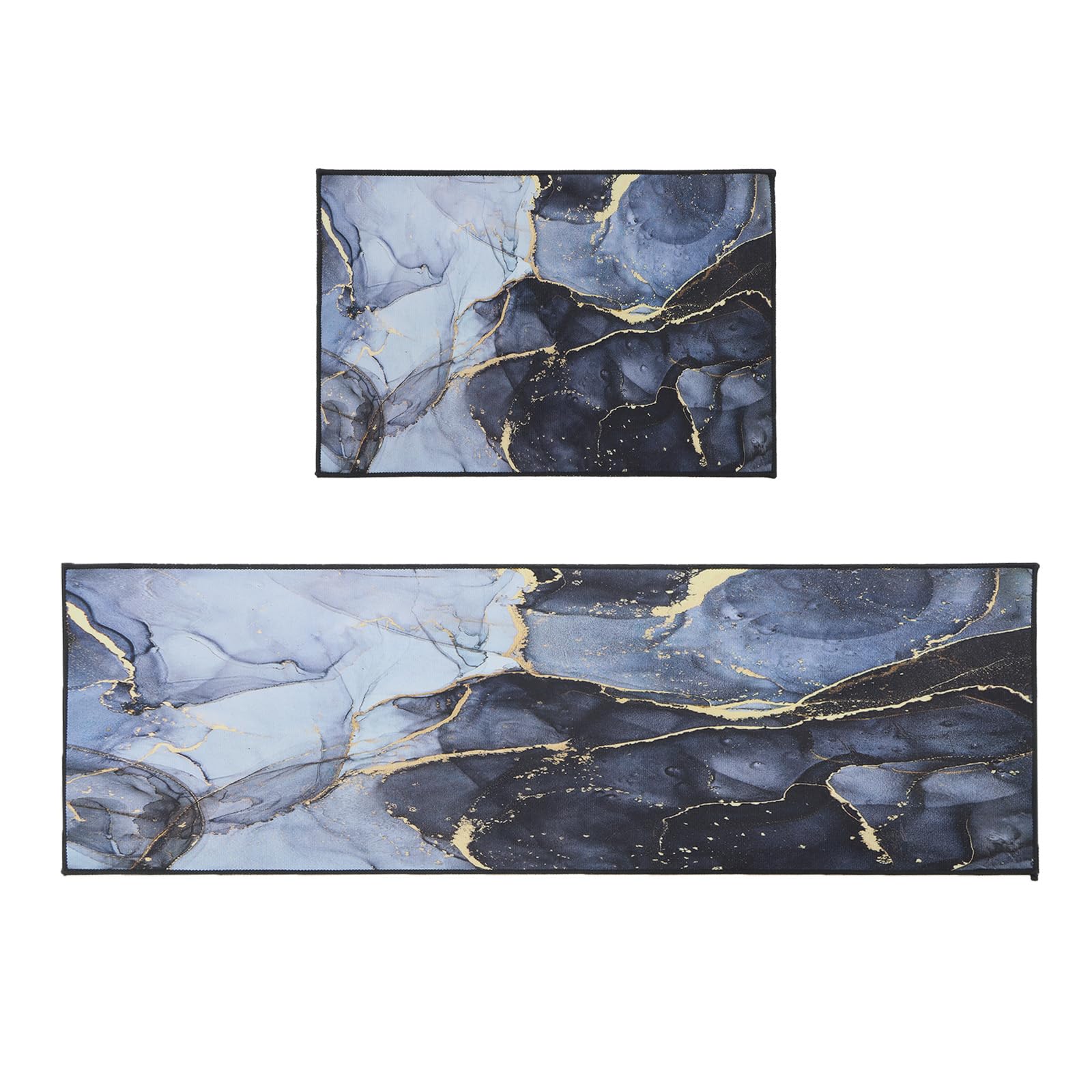 Fecialy Tappeto da cucina, 2 pezzi antiscivolo set di tappetini da cucina, lavabile tappetino per cucina, corridoio, soggiorno, camera da letto, corridoio, 40x60+40x120cm